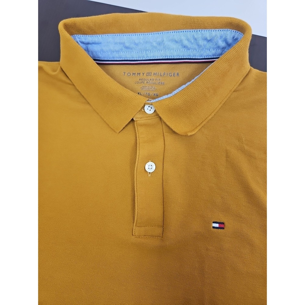 Tommy Hilfiger Polo Shirt Men's Regular Fit Short-Sleeved Size Xl